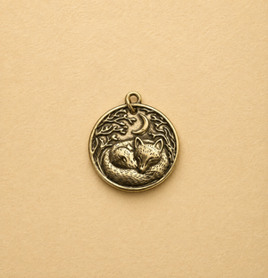 Sleepy Fox Charm